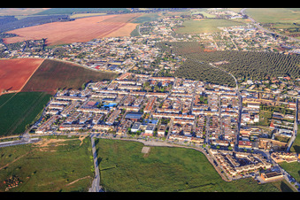 Vue aérienne de Quartier de l'Avenue del Triunfo à Dos Hermanas dans le département Séville, Espagne