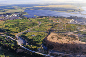 Vue aérienne de Décharge CIT Montemarta à Alcalá de Guadaíra dans le département Séville, Espagne