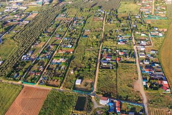 Vue aérienne de Colonie sauvage à Alcalá de Guadaíra dans le département Séville, Espagne