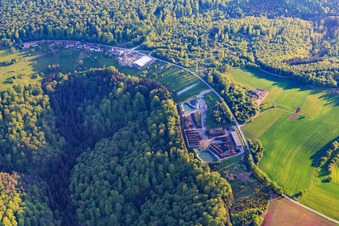 Vue aérienne de COMPOST ALSACE BOSSUE dans le quartier de Moderfeld à Zittersheim dans le département Bas Rhin, France