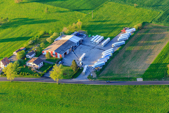 Vue aérienne de Reinbold Transports à Durstel dans le département Bas Rhin, France