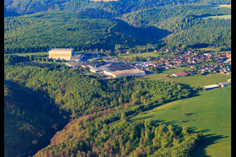 Photographie aérienne de Domaine Louis Eschenauer et les Grands Chais de à Petersbach dans le département Bas Rhin, France