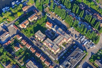 Vue aérienne de Nouveau développement résidentiel rue Charles Biedermann à Saverne dans le département Bas Rhin, France