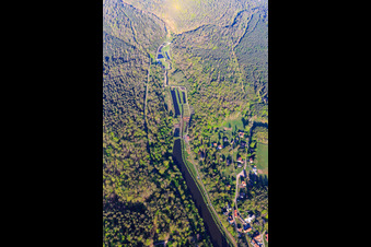 Photographie aérienne de Étangs à poissons à Meisenbach à Sparsbach dans le département Bas Rhin, France