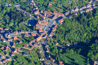 Vue aérienne de Rue de Bitche à Goetzenbruck dans le département Moselle, France