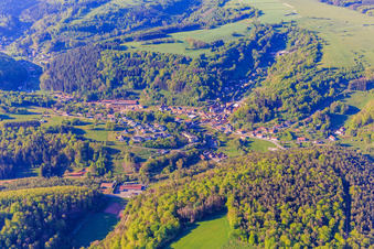 Photographie aérienne de Vue du village depuis le nord-est à Siersthal dans le département Moselle, France