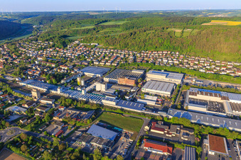 Vue aérienne de MICHAEL WEINIG AG à Tauberbischofsheim dans le département Bade-Wurtemberg, Allemagne