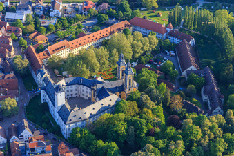 Vue aérienne de Musée de l'Ordre teutonique dans le palais de la résidence de Mergentheim à Bad Mergentheim dans le département Bade-Wurtemberg, Allemagne
