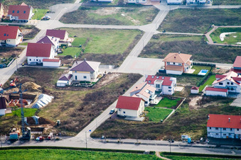 Vue d'oiseau de Sur la haute piste à Kandel dans le département Rhénanie-Palatinat, Allemagne