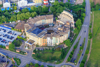 Photographie aérienne de Hôtel d'aventure « Colosseo » avec bien-être et spa à Europa-Park Rust à Rust dans le département Bade-Wurtemberg, Allemagne