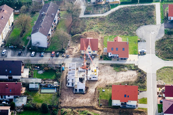 Vue oblique de Sur la haute piste à Kandel dans le département Rhénanie-Palatinat, Allemagne