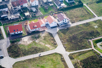 Sur la haute piste à Kandel dans le département Rhénanie-Palatinat, Allemagne d'en haut