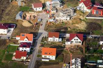 Sur la haute piste à Kandel dans le département Rhénanie-Palatinat, Allemagne vue d'en haut