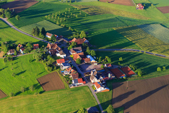Vue aérienne de Quartier de Freihof à le quartier Ottoschwanden in Freiamt dans le département Bade-Wurtemberg, Allemagne