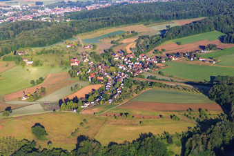 Vue aérienne de Quartier Maleck vu de l'est à le quartier Windenreute in Emmendingen dans le département Bade-Wurtemberg, Allemagne