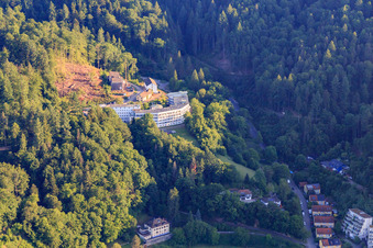 Vue aérienne de BDH Clinic Waldkirch gGmbH et École d'assistants de santé et d'infirmières à la BDH Clinic Waldkirch à Waldkirch dans le département Bade-Wurtemberg, Allemagne