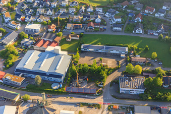 Vue aérienne de Werner Gießler GmbH à Elzach dans le département Bade-Wurtemberg, Allemagne