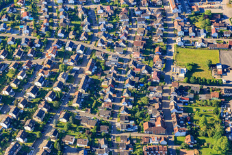 Vue aérienne de Bergstraße x Hindenburgstr à Seelbach dans le département Bade-Wurtemberg, Allemagne