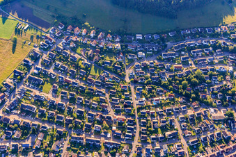 Vue aérienne de Berstr à Seelbach dans le département Bade-Wurtemberg, Allemagne