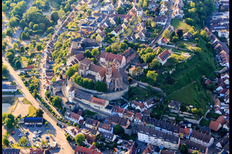 Vue aérienne de Cathédrale Saint-Étienne de Breisach à Breisach am Rhein dans le département Bade-Wurtemberg, Allemagne