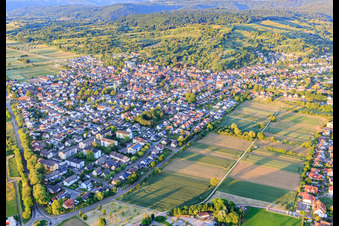 Vue aérienne de Vue de la ville depuis le sud-ouest à Kippenheim dans le département Bade-Wurtemberg, Allemagne