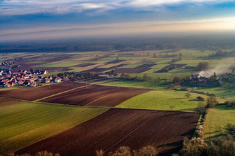 Moulin Schaidter à le quartier Schaidt in Wörth am Rhein dans le département Rhénanie-Palatinat, Allemagne d'en haut