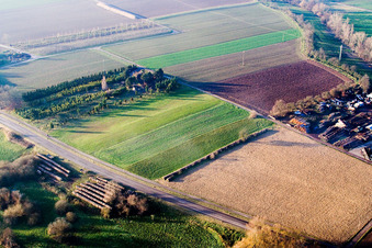 Enregistrement par drone de Moulin Schaidter à le quartier Schaidt in Wörth am Rhein dans le département Rhénanie-Palatinat, Allemagne