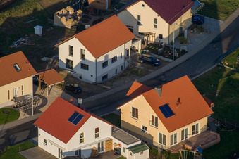 Photographie aérienne de À l'Anheide à le quartier Schaidt in Wörth am Rhein dans le département Rhénanie-Palatinat, Allemagne