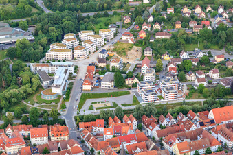 Vue aérienne de Stingstraße avec agence pour l'emploi Balingen à Balingen dans le département Bade-Wurtemberg, Allemagne