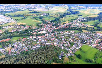 Vue aérienne de Vue du nord à le quartier Endingen in Balingen dans le département Bade-Wurtemberg, Allemagne