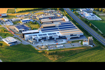 Vue aérienne de Bucher Stahlhandel GmbH, BAH Personaldienste GmbH et weisenburger bau GmbH à Zimmern ob Rottweil dans le département Bade-Wurtemberg, Allemagne