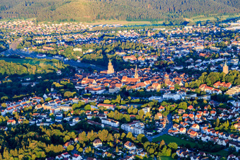 Vue aérienne de Vieille ville vue du nord-ouest à Rottweil dans le département Bade-Wurtemberg, Allemagne