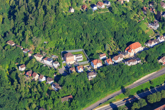 Vue aérienne de Établissement pénitentiaire de Rottweil - Section d'Oberndorf à Oberndorf am Neckar dans le département Bade-Wurtemberg, Allemagne