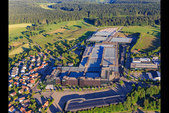 Vue aérienne de Locaux de l'entreprise ARBURG GmbH + Co KG de Norden à Loßburg dans le département Bade-Wurtemberg, Allemagne