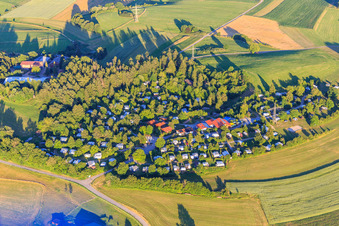 Vue aérienne de Camping d'altitude Königskanzel à Dornstetten dans le département Bade-Wurtemberg, Allemagne
