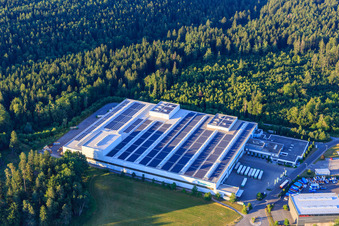 Photographie aérienne de Entreprise de négoce d'acier Weinmann Aach AG à Dornstetten dans le département Bade-Wurtemberg, Allemagne