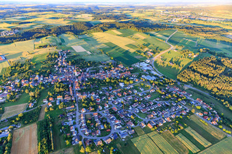 Vue aérienne de Vue de la ville depuis l'est à le quartier Betra in Horb am Neckar dans le département Bade-Wurtemberg, Allemagne