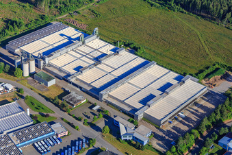 Vue aérienne de RENA Technologies GmbH, MS Heat Treatment Technology GmbH et Pieper Group GmbH à Mönchweiler dans le département Bade-Wurtemberg, Allemagne