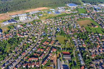 Photographie aérienne de Vue de la ville depuis l'est à Mönchweiler dans le département Bade-Wurtemberg, Allemagne