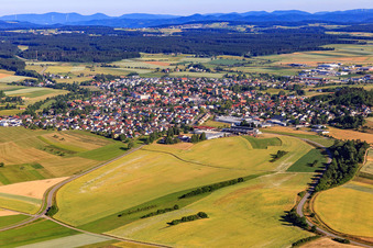 Vue aérienne de Vue du sud-est à Dunningen dans le département Bade-Wurtemberg, Allemagne