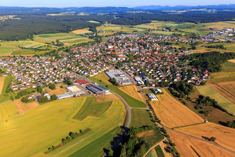 Vue aérienne de Vue du sud-est à Dunningen dans le département Bade-Wurtemberg, Allemagne