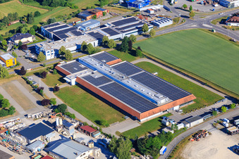Vue aérienne de Formation Laser Trumpf + Centre d'applications Dunningen à Dunningen dans le département Bade-Wurtemberg, Allemagne