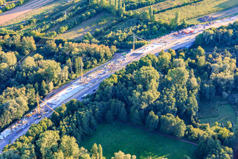 Quartier Godramstein in Landau in der Pfalz dans le département Rhénanie-Palatinat, Allemagne vue du ciel