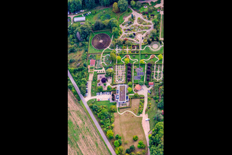 Vue aérienne de Jardin des Sens à Merzig dans le département Sarre, Allemagne