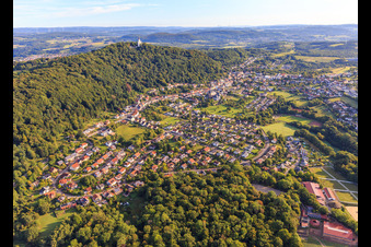 Vue aérienne de Du sud-ouest à Tholey dans le département Sarre, Allemagne