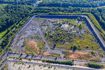 Vue aérienne de Bergenhalde à Ensdorf dans le département Sarre, Allemagne
