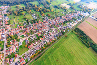 Vue aérienne de Im Ziegelfeld, Speyerstr à le quartier Schaidt in Wörth am Rhein dans le département Rhénanie-Palatinat, Allemagne