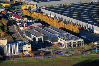 Vue oblique de Atelier du Palatinat du Sud à Offenbach an der Queich dans le département Rhénanie-Palatinat, Allemagne