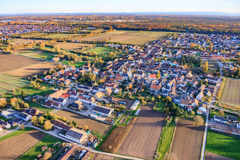 Vue aérienne de Du nord-ouest à Westheim dans le département Rhénanie-Palatinat, Allemagne