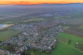 Vue aérienne de De l'est à Rohrbach dans le département Rhénanie-Palatinat, Allemagne